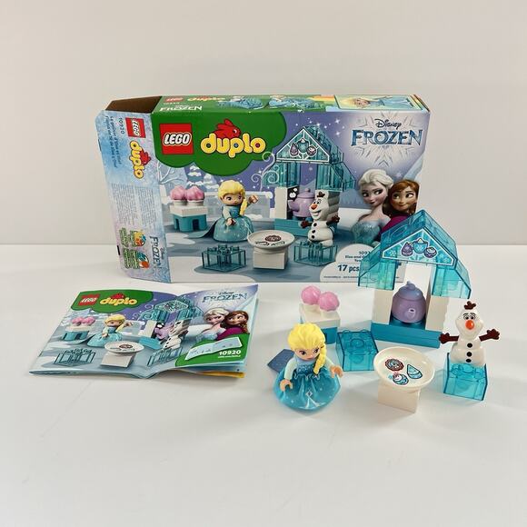 Lego Duplo Frozen Disney 10920 Elsa and Olaf's Tea Party Complete W/ Box & Book - Picture 1 of 12